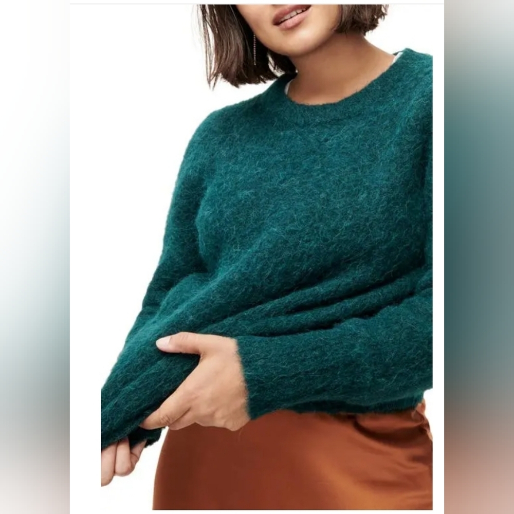 J. Crew Old Forest Alpaca Crew‎ Neck Sweater